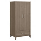 Tall Storage Cabinet with Doors and Drawer