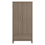 Tall Storage Cabinet with Doors and Drawer