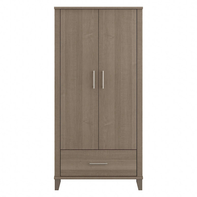 Tall Storage Cabinet with Doors and Drawer