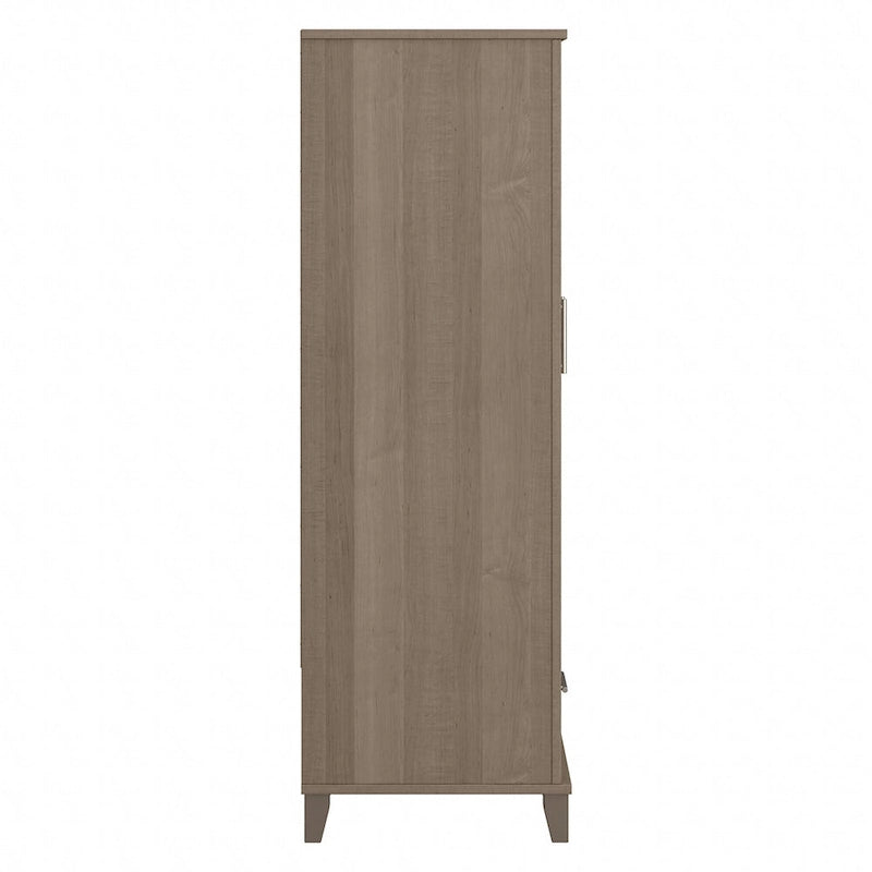 Tall Storage Cabinet with Doors and Drawer