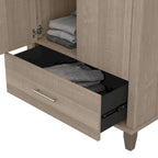 Tall Storage Cabinet with Doors and Drawer