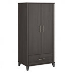 Tall Storage Cabinet with Doors and Drawer