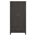 Tall Storage Cabinet with Doors and Drawer