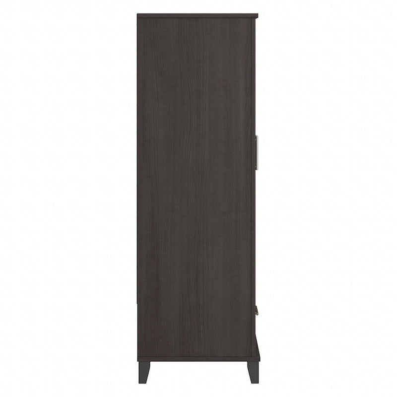 Tall Storage Cabinet with Doors and Drawer