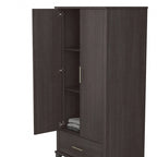 Tall Storage Cabinet with Doors and Drawer