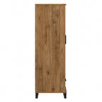 Tall Storage Cabinet with Doors and Drawer