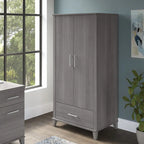 Tall Storage Cabinet with Doors and Drawer
