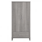 Tall Storage Cabinet with Doors and Drawer