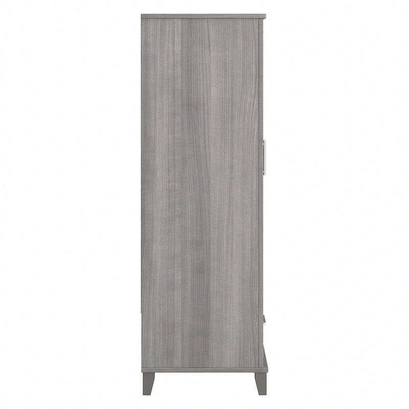 Tall Storage Cabinet with Doors and Drawer
