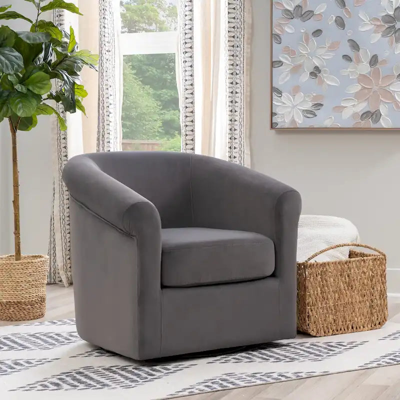 Velvet Swivel Chair