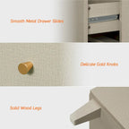 3-in-1 Dresser Chests with 8 Drawers and 2 Doors for Bedroom