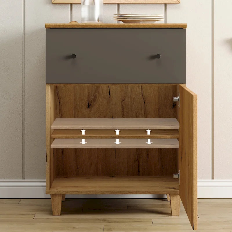 3-in-1 Dresser Chests with 8 Drawers and 2 Doors for Bedroom