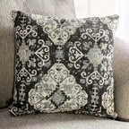 Transitional Beige Chenille Upholstered T-Cushion Sofa