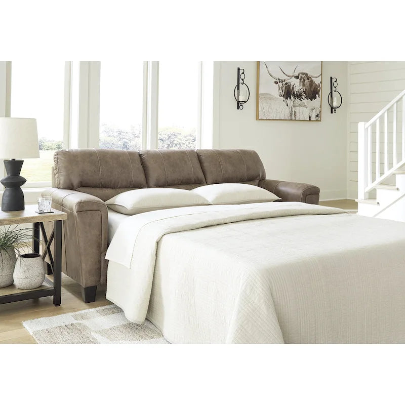 Signature Design by Ashley Navi Fossil Queen Sofa Sleeper - 89 W x 38 D x 39 H