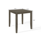 Simple Classy Square Counter Height Dining Table - Grey