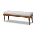 Mid-century Fabric Bench