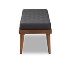 Mid-century Fabric Bench