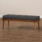 Mid-century Fabric Bench