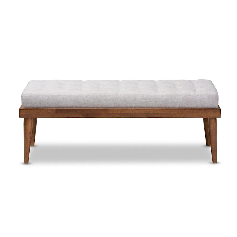 Mid-century Fabric Bench