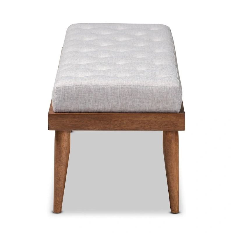 Mid-century Fabric Bench