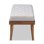 Mid-century Fabric Bench