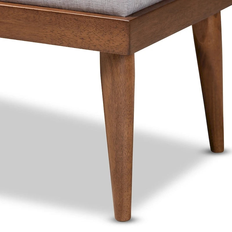 Mid-century Fabric Bench
