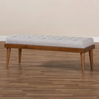 Mid-century Fabric Bench