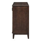 Retro Sideboard with 4 Door Large Storage and Adjustable Shelves - N/A
