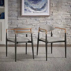 Decatur Mid-century Dining Chair with Two-tone Copper & Black Finish (Set of 2) by iNSPIRE Q Modern