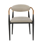 Mid-century Dining Chair with Two-tone Copper & Black Finish