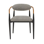 Mid-century Dining Chair with Two-tone Copper & Black Finish