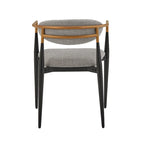 Mid-century Dining Chair with Two-tone Copper & Black Finish