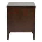 Painted Wood Storage Nightstand With Drawers