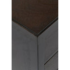 Painted Wood Storage Nightstand With Drawers