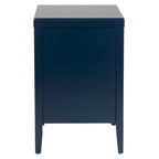 Painted Wood Storage Nightstand With Drawers
