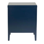 Painted Wood Storage Nightstand With Drawers