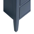 Painted Wood Storage Nightstand With Drawers