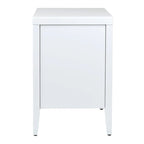 Painted Wood Storage Nightstand With Drawers