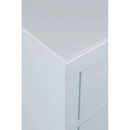 Painted Wood Storage Nightstand With Drawers