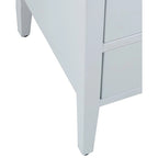 Painted Wood Storage Nightstand With Drawers