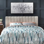 Channel-tufted Queen Bed
