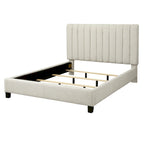 Channel-tufted Queen Bed