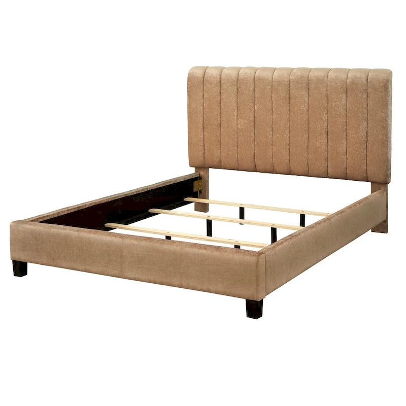 Channel-tufted Queen Bed