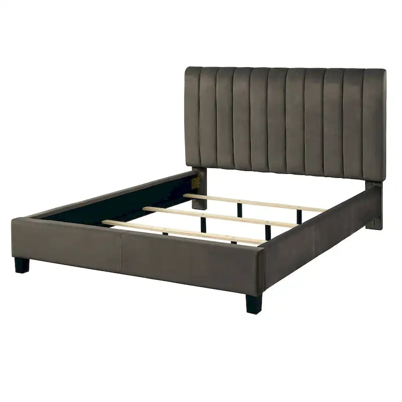Channel-tufted Queen Bed