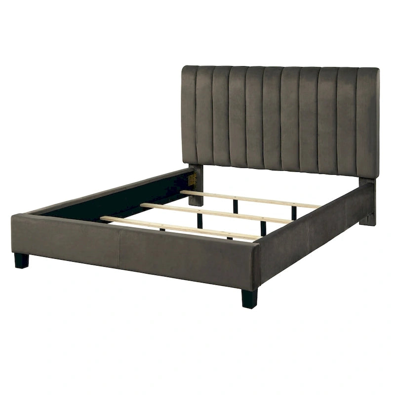 Channel-tufted Queen Bed