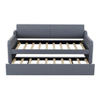 Upholstery Daybed with Trundle and USB Charging Design