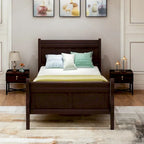 Full Queen Twin Size Wood Platform Bed