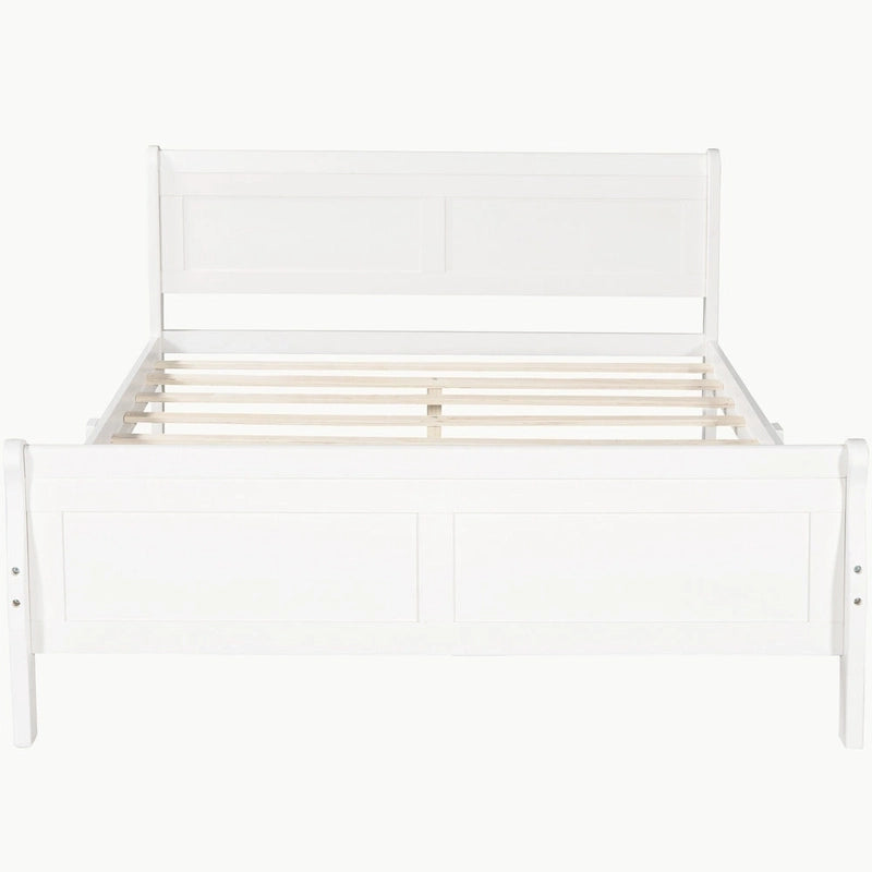 Full Queen Twin Size Wood Platform Bed