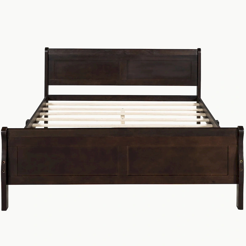 Full Queen Twin Size Wood Platform Bed