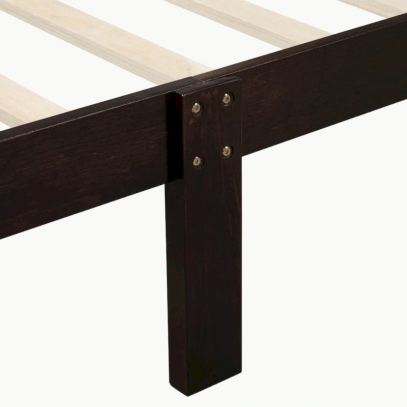 Full Queen Twin Size Wood Platform Bed